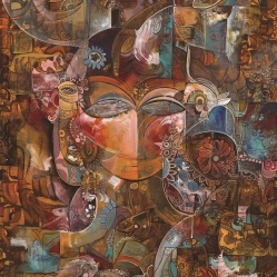 Mystic (Ostoureh) 2015 Acrylic on Canvas, 80x60 cm